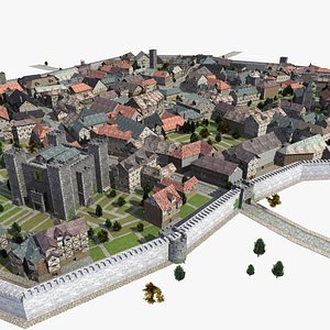 Medieval Walled Town St01