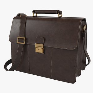 Visconti Apollo Oil Tanned Leather Briefcase