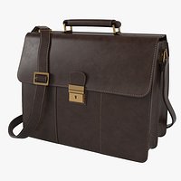 Visconti Apollo Oil Tanned Leather Briefcase