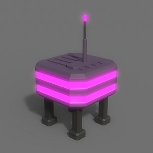 3D PBR Sci-Fi Building A12 model