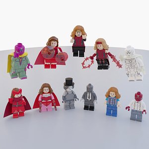 3D Lego WandaVision pack