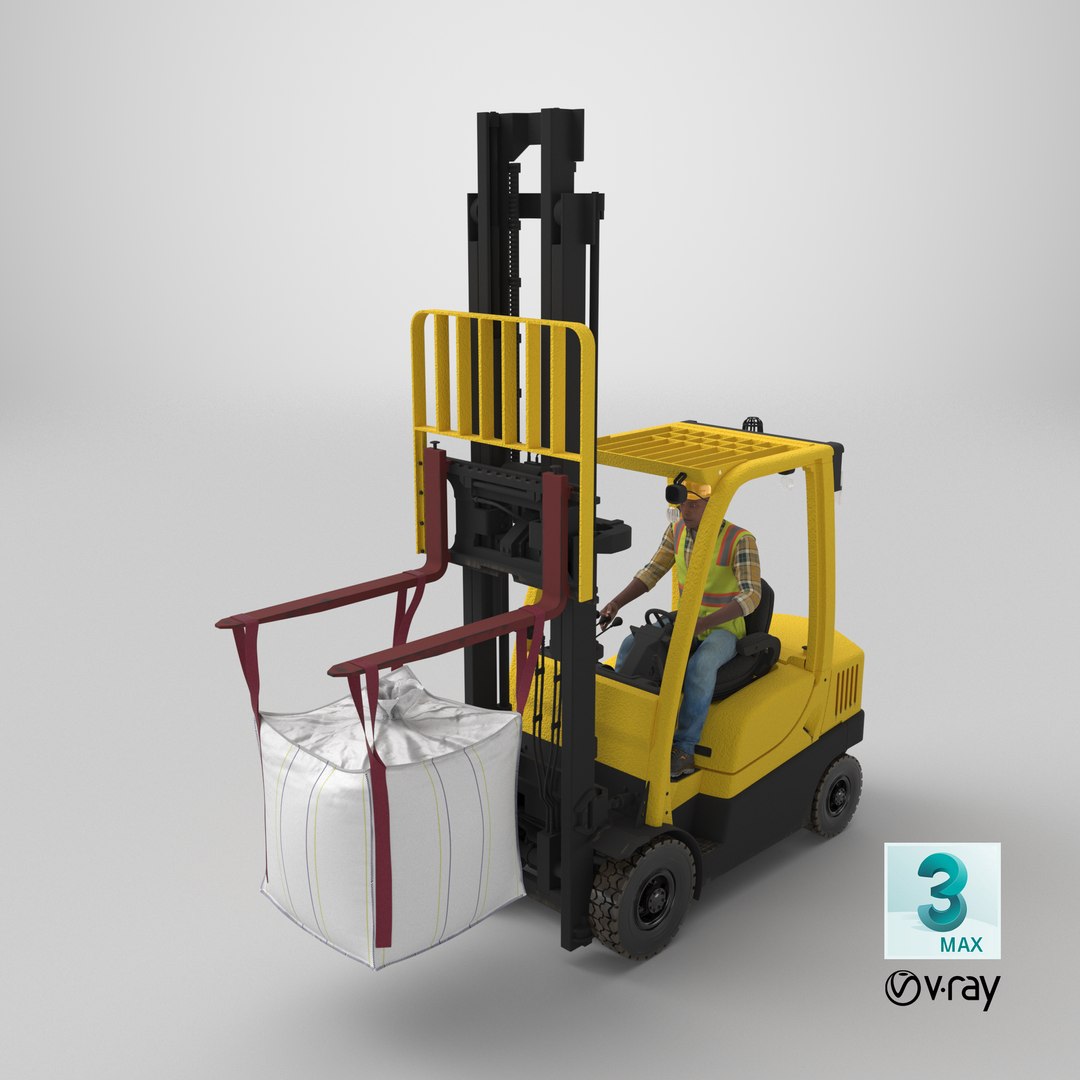 Electric Forklift with Operator and Bulk Bag 3D model https://p.turbosquid.com/ts-thumb/Hg/Pfe89I/8Q/stemcell_max_vray_render/png/1736931029/1920x1080/fit_q87/8c464889b2d446bd7f453846b388d0b246c915d8/stemcell_max_vray_render.jpg