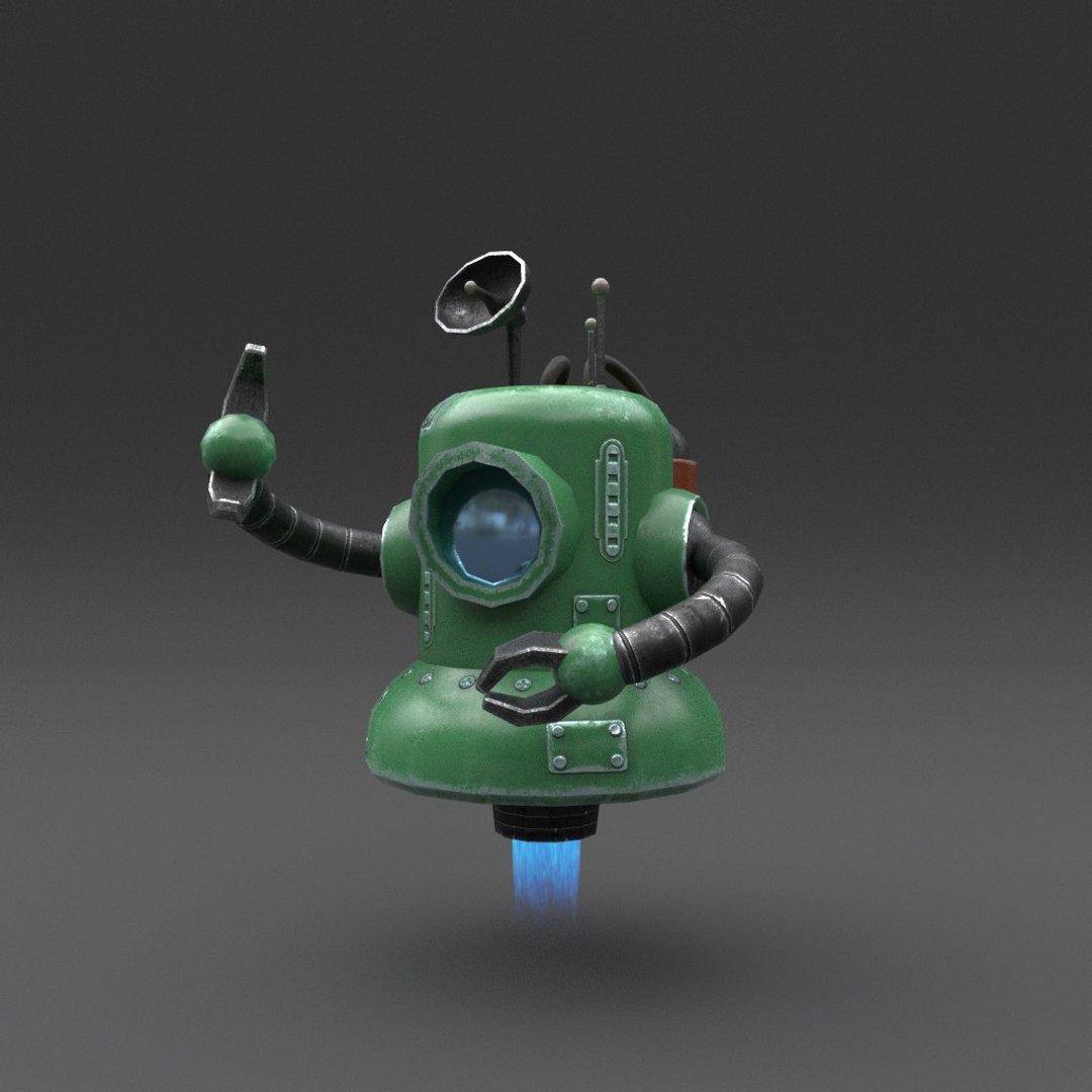 Robot Blender Rigged 3D - TurboSquid 1288415