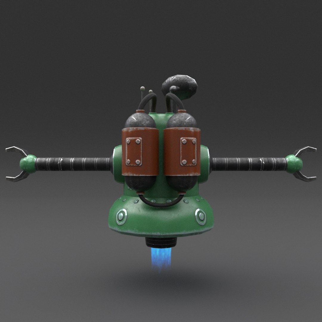 Robot Blender Rigged 3D - TurboSquid 1288415