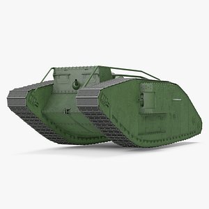 Tank MK 4 Female Green Rigged
