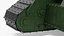Tank MK 4 Female Green Rigged model