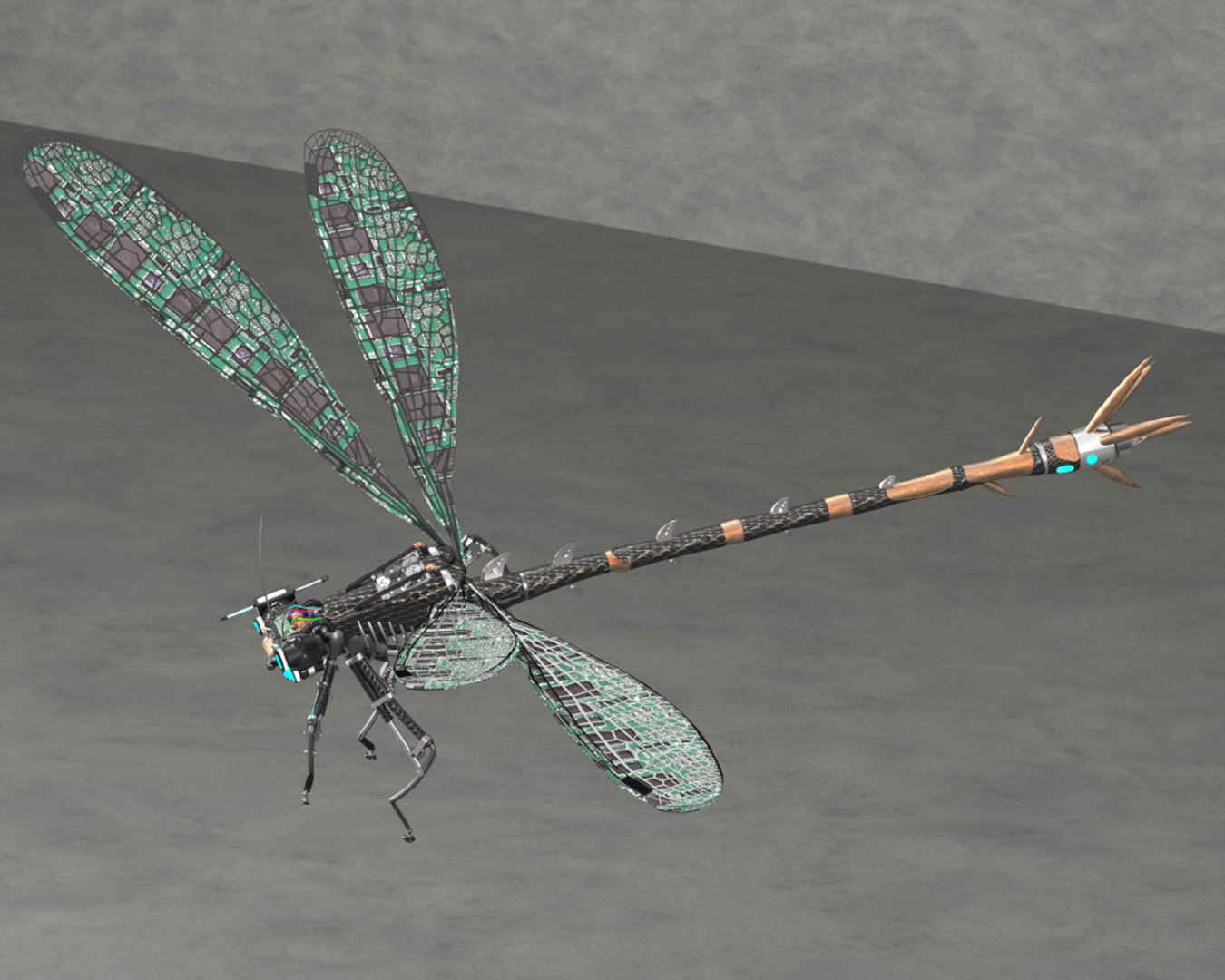 Dragonfly Robotic Model 3D model https://p.turbosquid.com/ts-thumb/Hg/bLOYCv/IZ/dragonfly2/png/1767448880/1920x1080/fit_q87/8499334f80c560d8310702fbcba6a6b30aa6aee0/dragonfly2.jpg