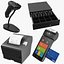 Four Payment Machines 3D model