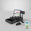 Four Payment Machines 3D model
