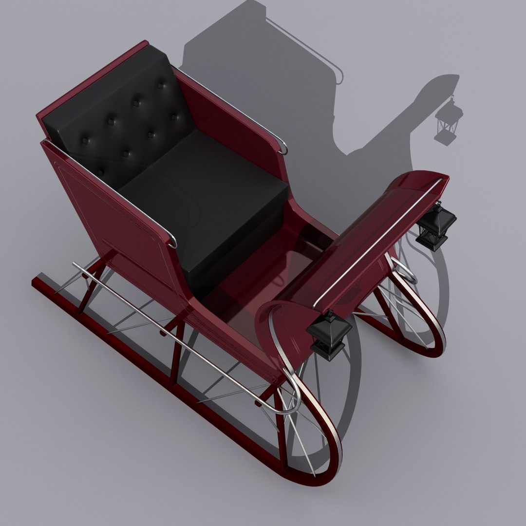 Sled Sleigh 3d Model