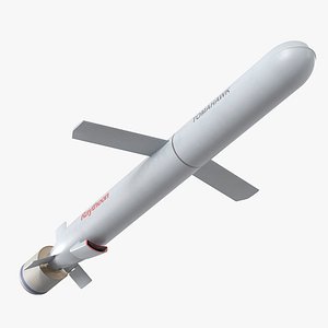3D Tomahawk Land Attack Cruise Missile Rocket BGM 109 model