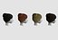 hairstyle in 4 colors