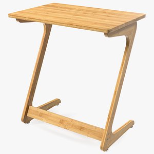 3D model Wooden Laptop Table