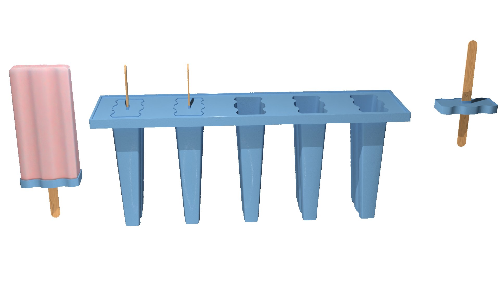 3D Model Popsicle Set - TurboSquid 2101828