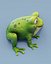 Cartoon-Frosch 3D-Modelle