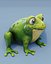 Cartoon-Frosch 3D-Modelle