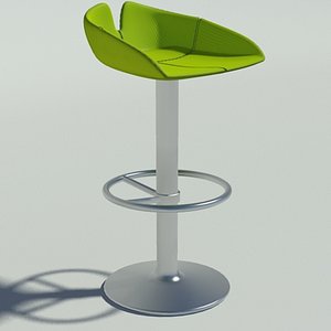 3d model fjord stool circle green