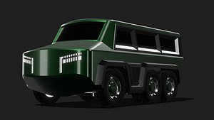 CL1M12 - Off-Road Armored 6x6 Military Transport 3D model