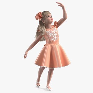 Dancing Girl Child Beautiful Dress