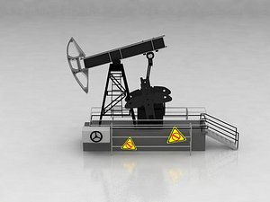 3D model oil drilling rig