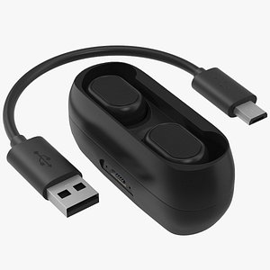 3D Wireless Earphones Wtih Charging Cable