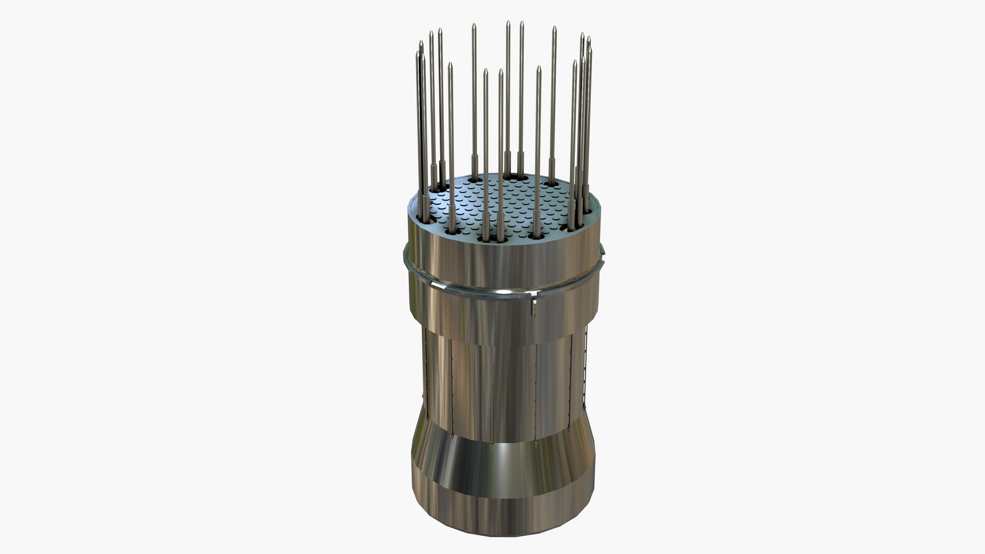 3D Block Of Protective Tubes For Nuclear Power Plants Model ...