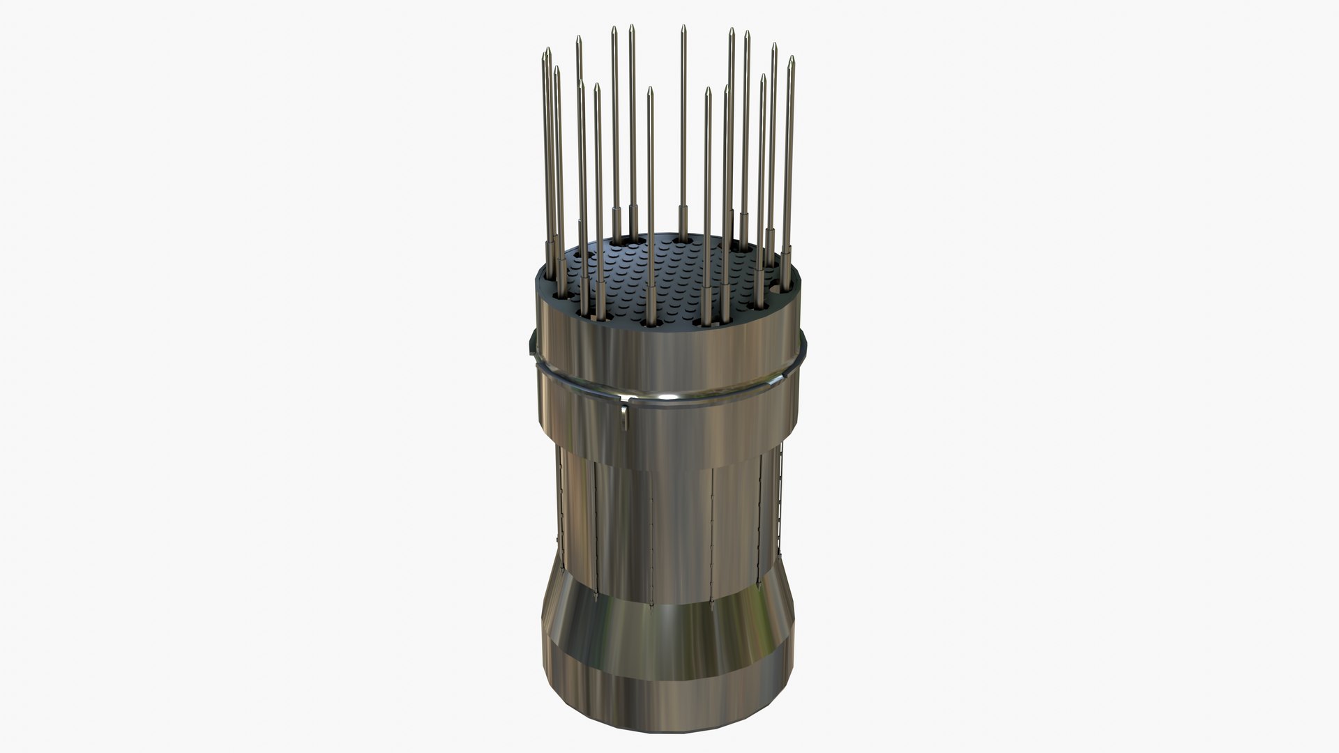 3D Block Of Protective Tubes For Nuclear Power Plants Model ...