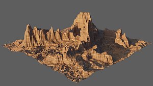 8K Detailed Cliff Landscape 5