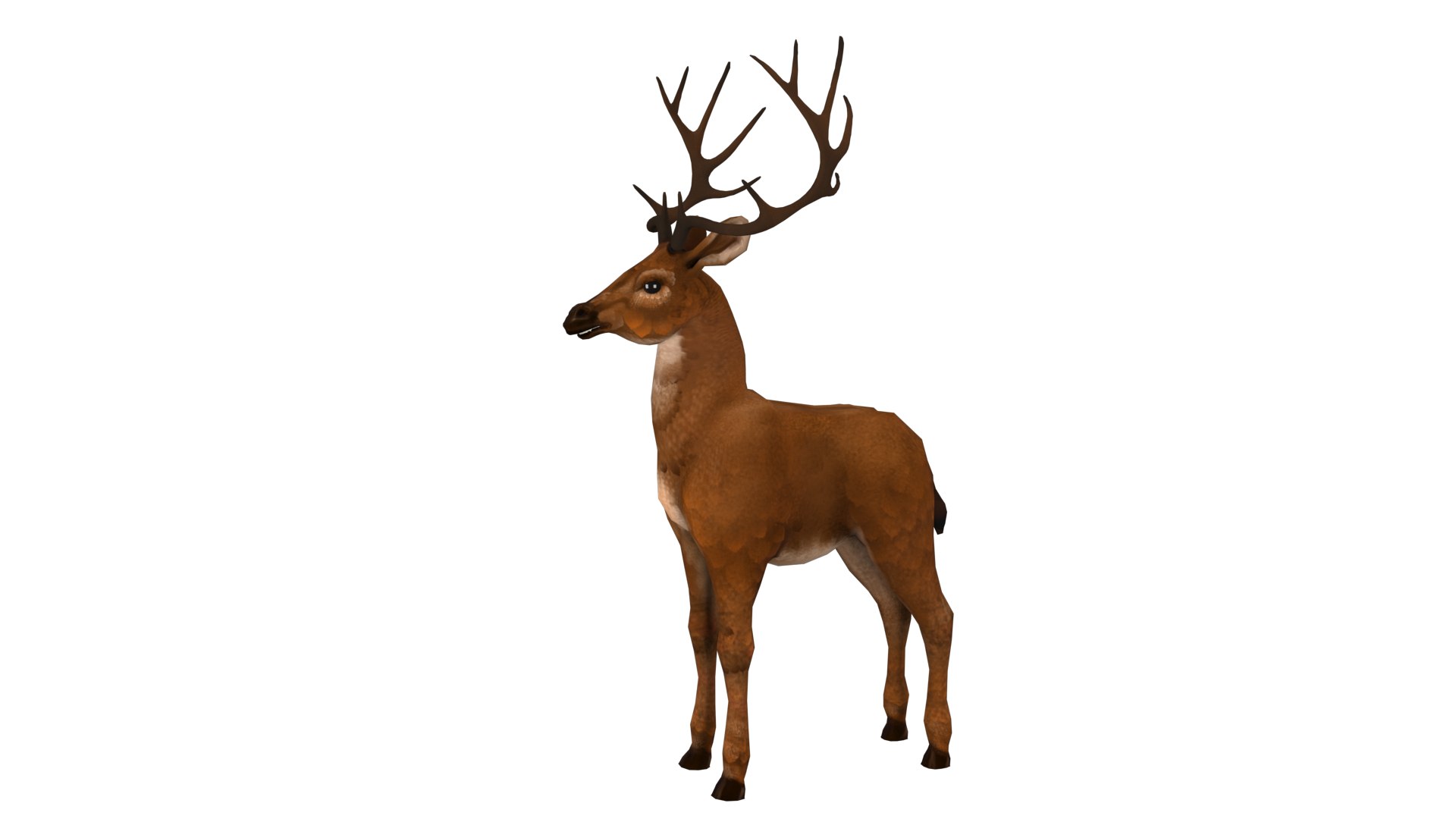 3D Model Deer Rig High-poly Textured - TurboSquid 2345361