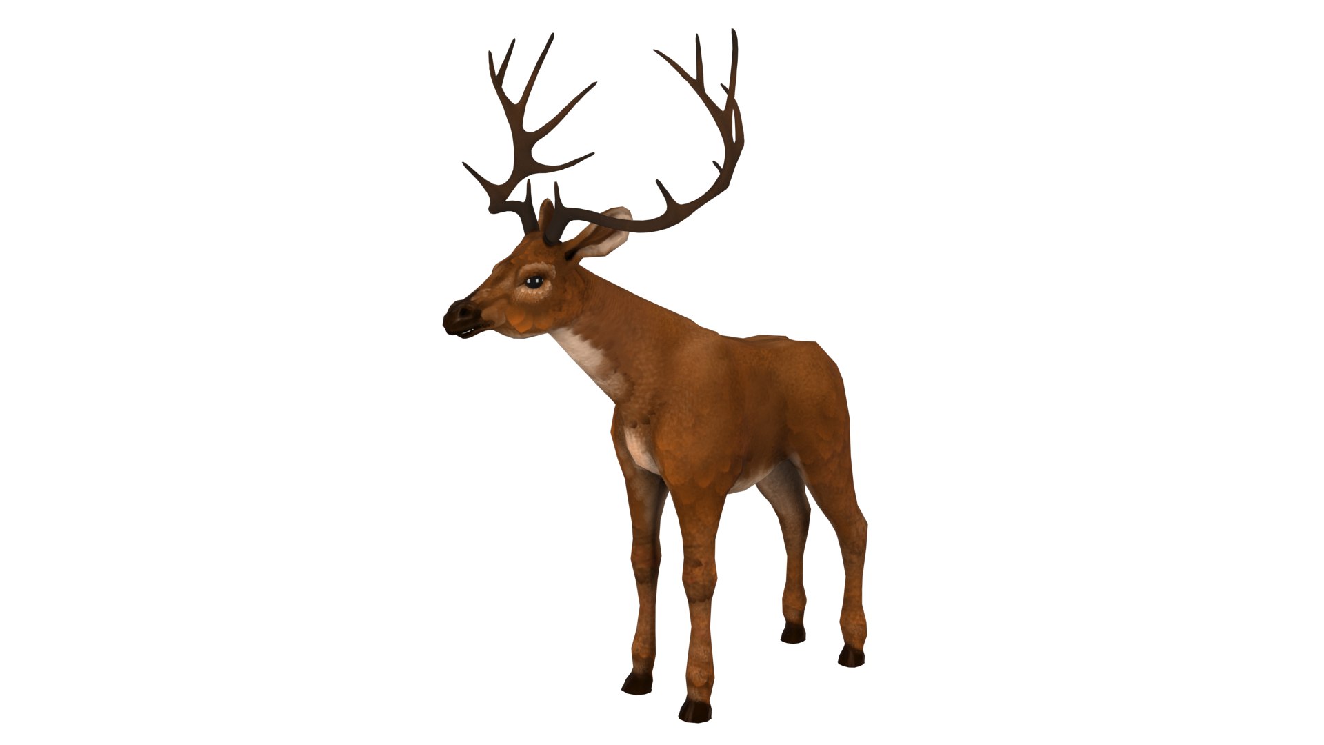 3D Model Deer Rig High-poly Textured - TurboSquid 2345361