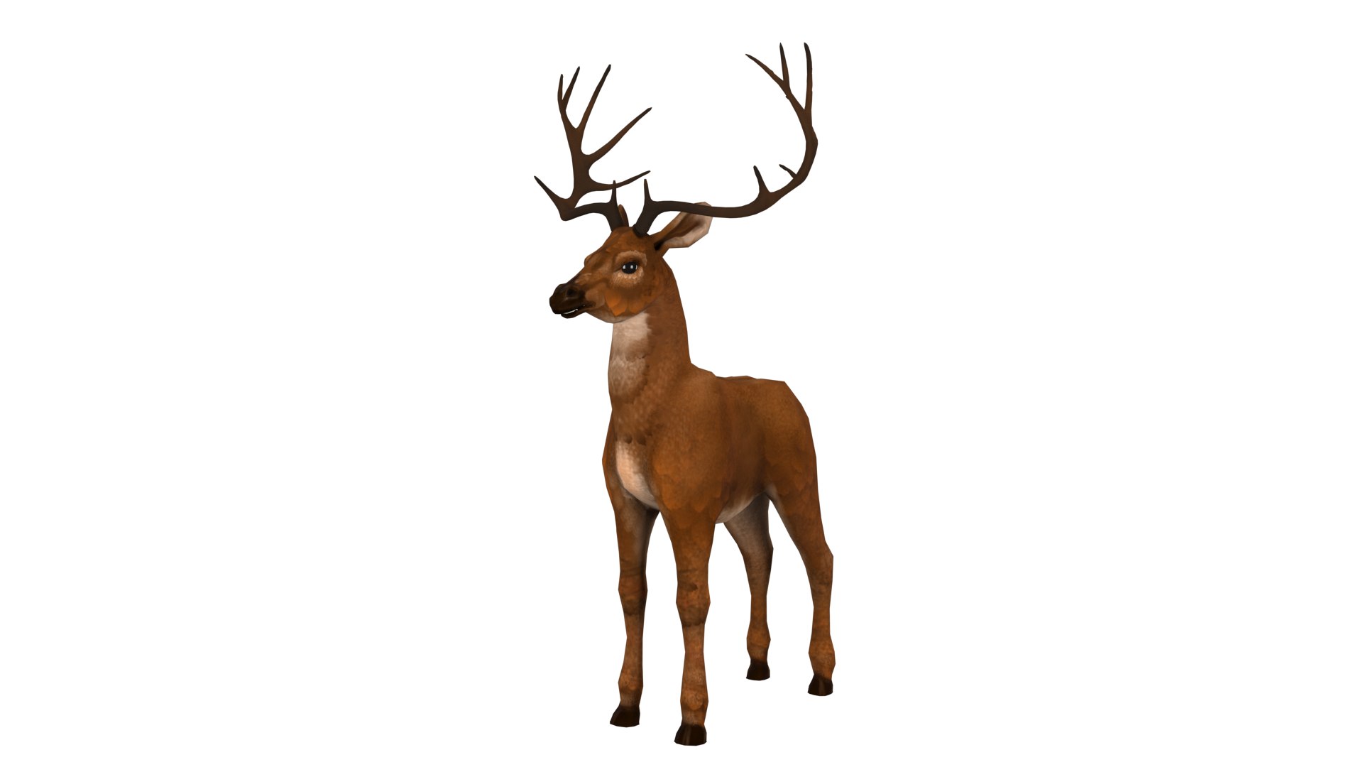 3D Model Deer Rig High-poly Textured - TurboSquid 2345361