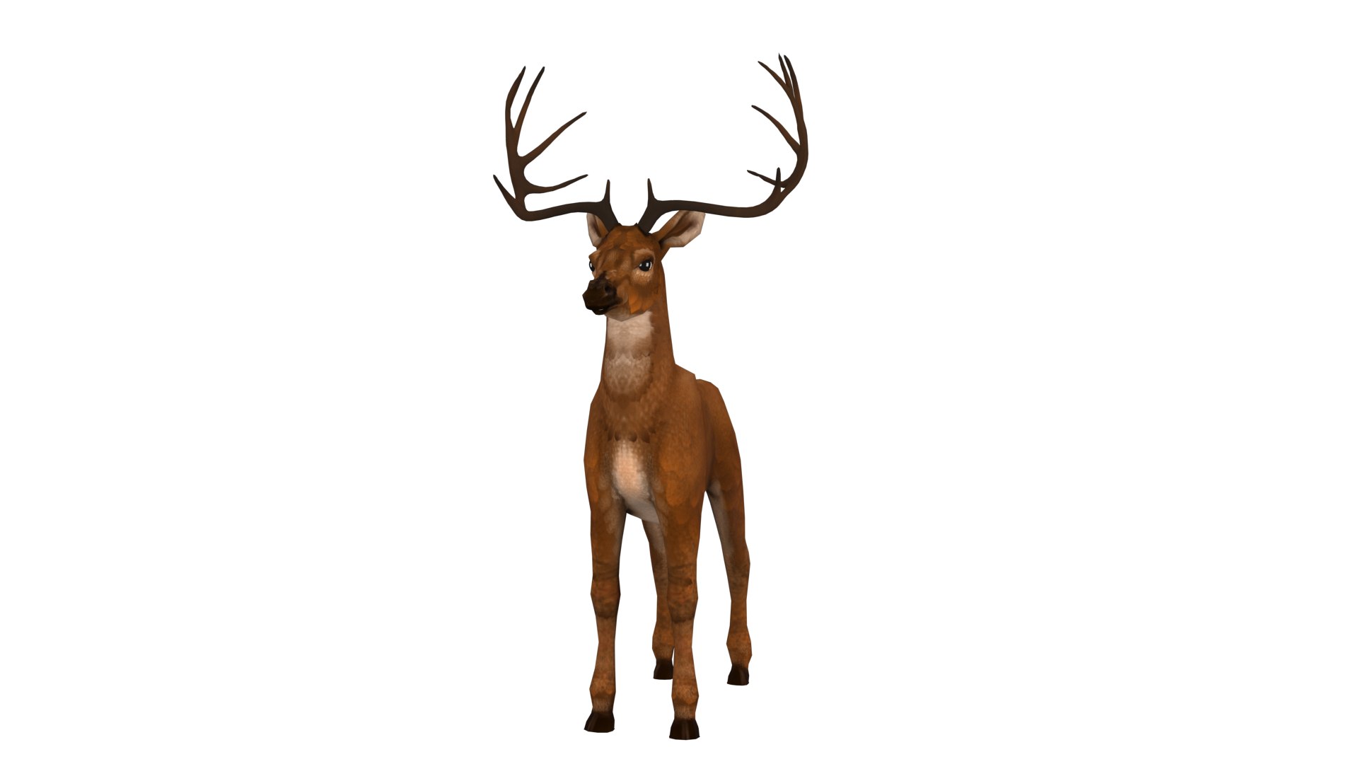 3D Model Deer Rig High-poly Textured - TurboSquid 2345361