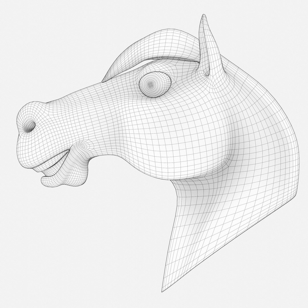cartoon horse head