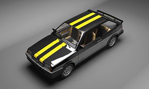 3d model vaz-2108 soviet russian