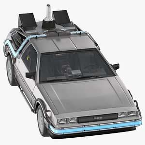 DeLorean Low Poly Driving