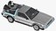 DeLorean Low Poly Driving
