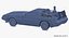 DeLorean Low Poly Driving