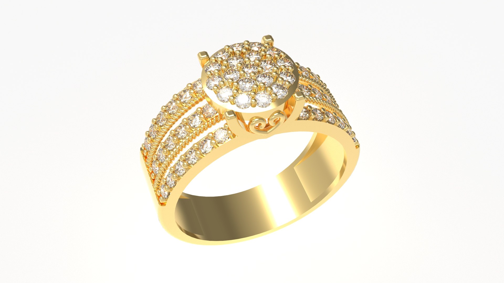 Round diamant ring 3D model - TurboSquid 1768872