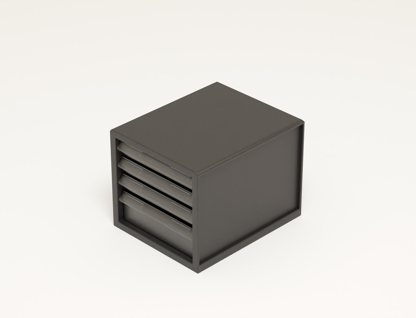 3D Low-Poly Desktop Drawer Sorter Model - TurboSquid 2089967