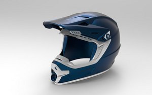 Dirt Bike Cross Helmet - Low-poly 3D model