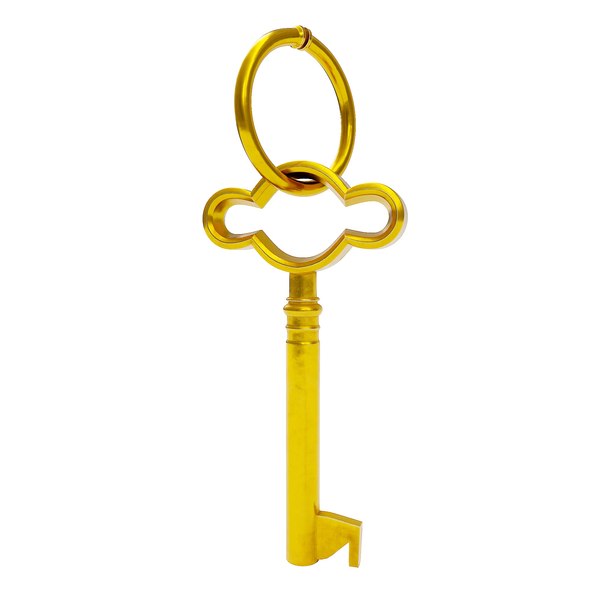 3D Antique gold key 3d model model - TurboSquid 1976677