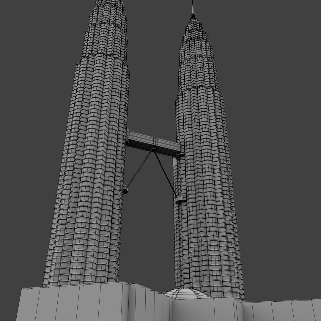 3d Petronas Twin Tower