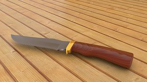 3D model hunting knife