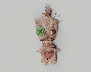3D Voodoo doll game ready asset