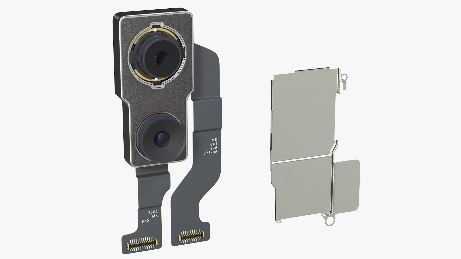 Smartphone Dual Rear Camera Module 3D model preview