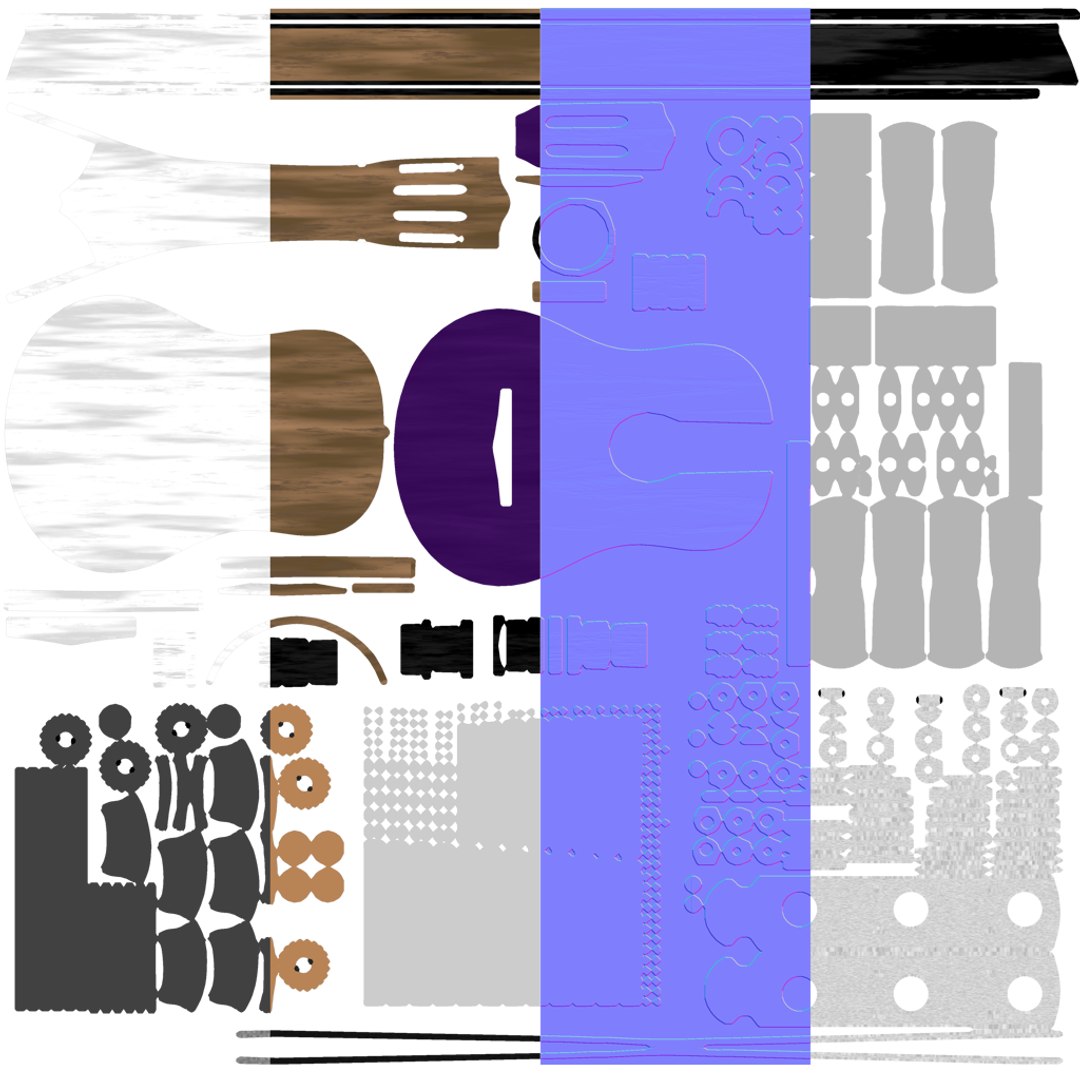 Classic Guitar Model - TurboSquid 2152358