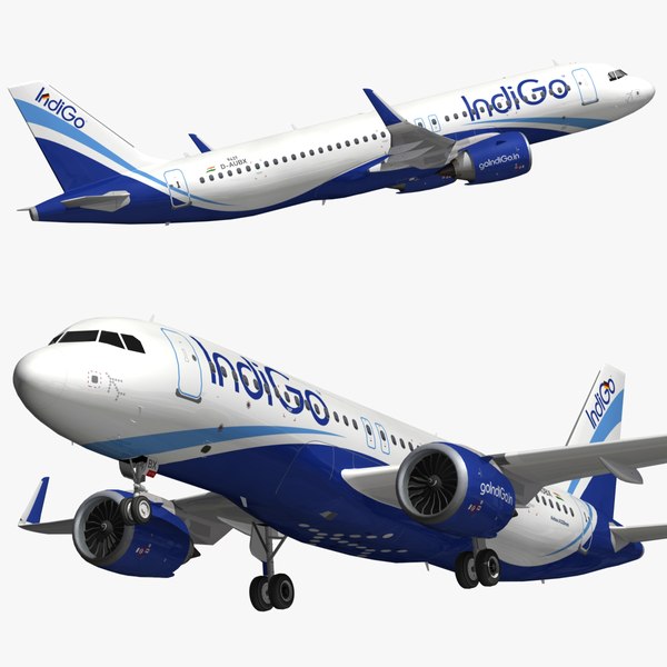 modelo 3d Airbus A320 IndiGo Airlines - TurboSquid 1657112