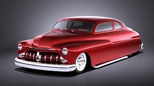 mercury coupe 1950 3D model