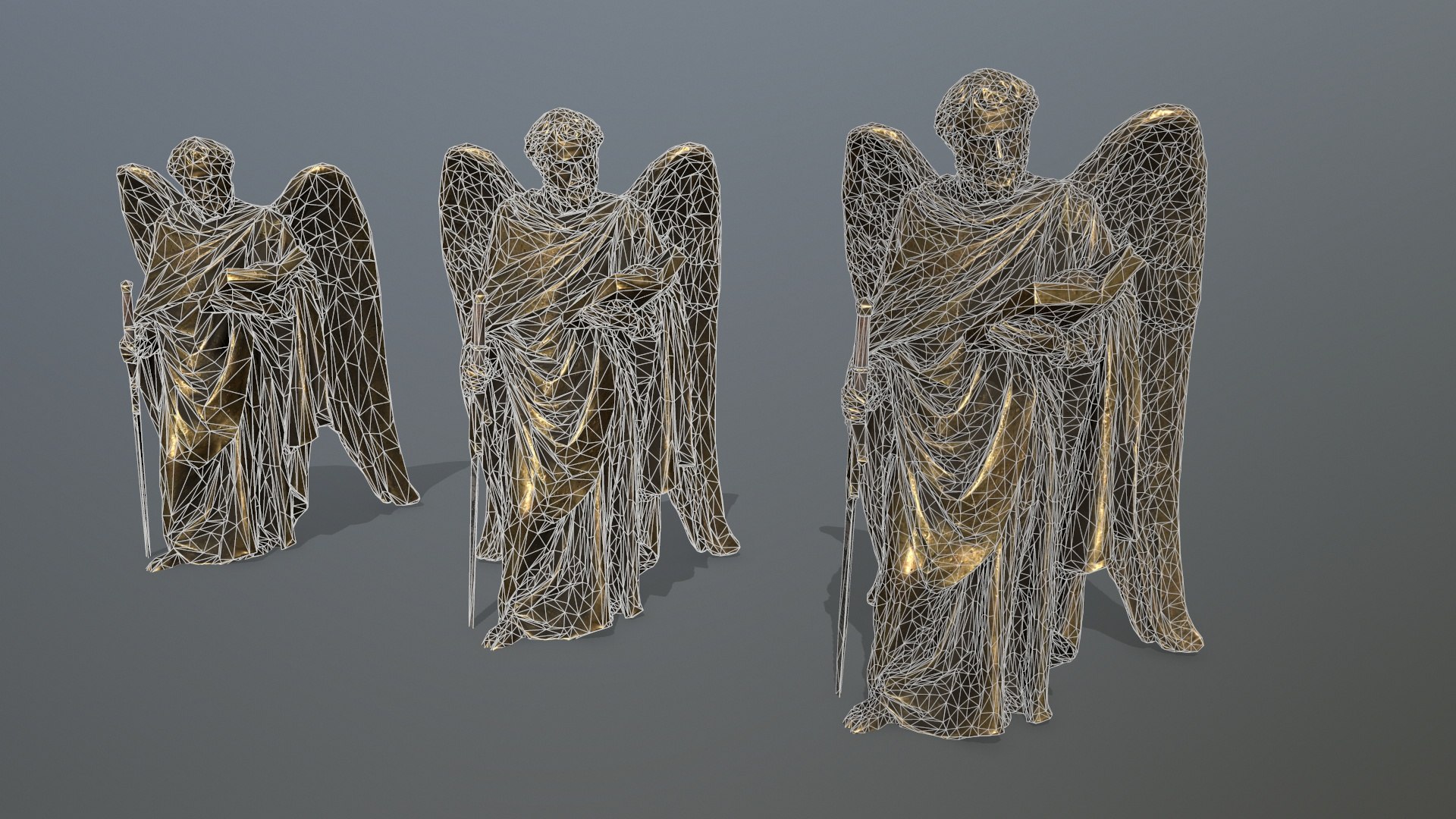 3D Old Man Statue - TurboSquid 1983937