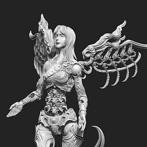 3D Game Assets 3D Printed Models Angel Figures 3D model